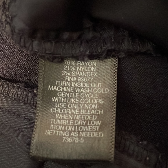 Liz Claiborne black slacks - Picture 4 of 5